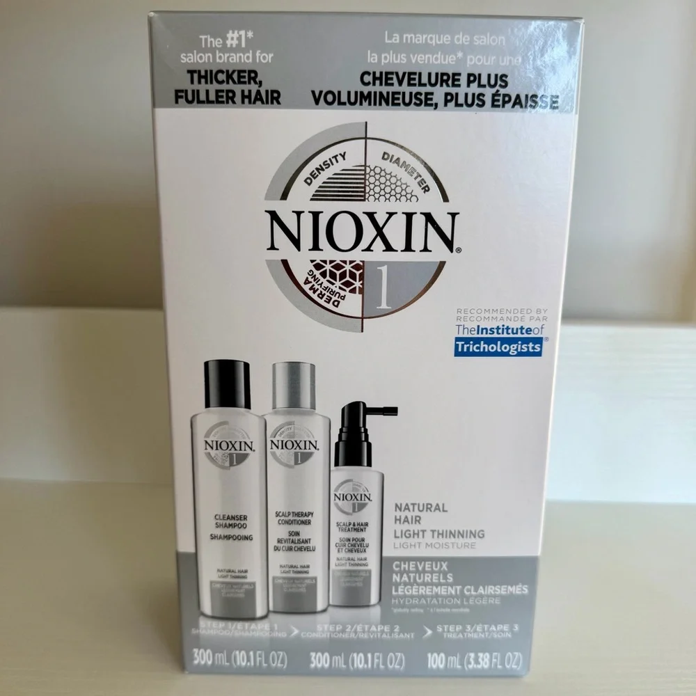 NEW! | Nioxin Hair Thickening System Kit 1 | For Natural Hair w/ Light Thinning